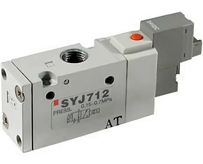 SYJ712-5LOU-01F-Q: Solenoid Valve With Manifold And Spring Cylinder